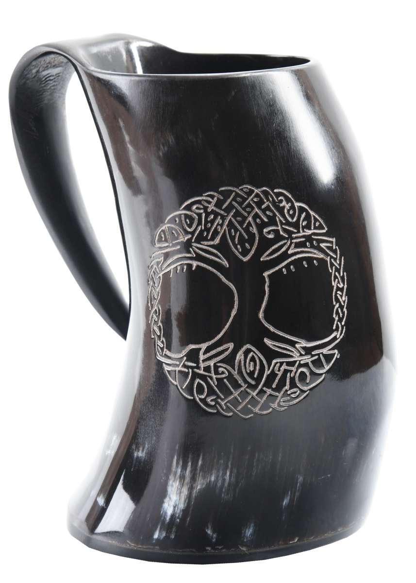 Horn Beer Mug / Tankard - Yggdrasil